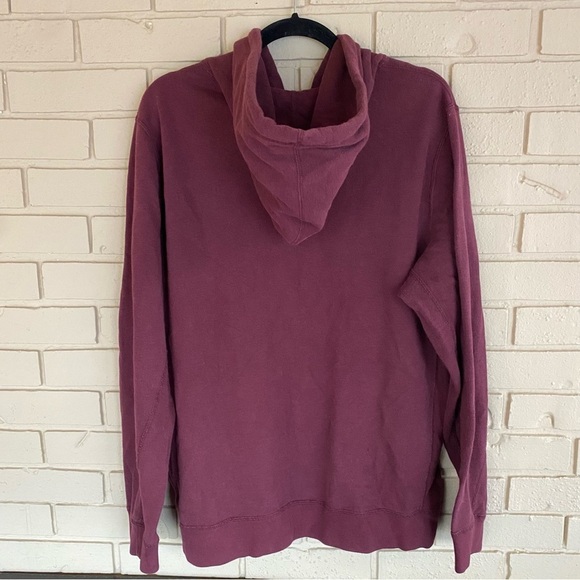 Abercrombie Fitch Hoodie Sweatshirt Mens XL Maroon Full Zip Patch Logo Heavy - Picture 3 of 7